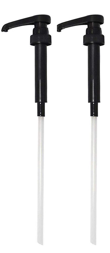 Black Coffee Syrup Pumps - Dispenser Pump For Syrup Bottles Coffee Flavoring Syrup Pump Fits 25.4 Oz/ 750Ml Bottles - 2 Pack
