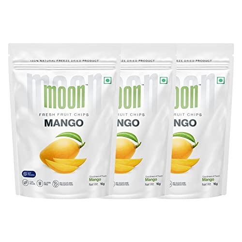 Moon Frozen Mango Fruit Chips 16Gram|Moon_Mango_Chips_Parent (Moon_Mango_Chips_Pack Of 03)