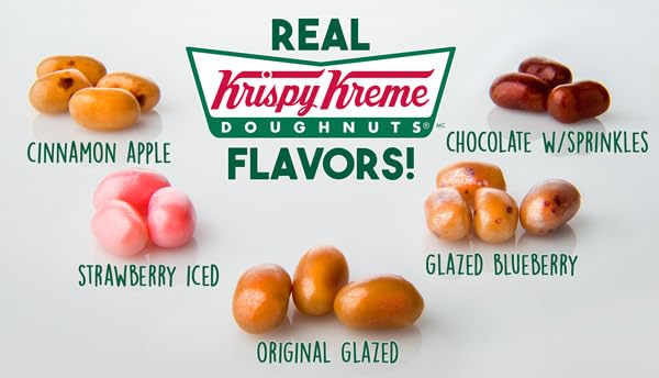 Jelly Belly Krispy Kreme Doughnuts Candy Jelly Beans Gift Box + 3 R.U.S. Candy Cards (Krispy Kreme Doughnuts)