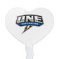 GRAPHICS & MORE Cupcake Picks Set of 6, Acrylic Decoration Toppers, University of New England, Model CUPT.HRT.ACR.6PK.CLCNEN500B