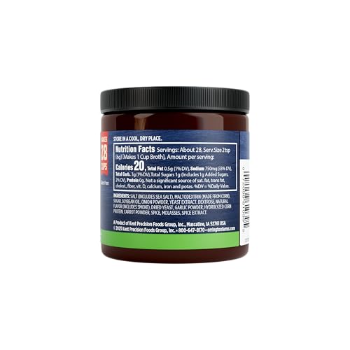 Orrington Farms Vegan Ham Flavored Broth Base, 6 oz - Plant-Based Flavoring for Soups and Dishes, Pack of 1