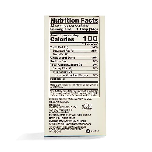 365 by Whole Foods Market, Organic Butter Unsalted, 1 lb