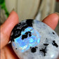 Rainbow Moonstone Large Palm Stone - Pocket Massage Worry Stone For Natural Body Chakra Balancing, Reiki Healing And Crystal Gri
