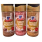 McCormick Holiday Finishing Sugar Variety Pack  Chocolate Hazelnut  Candy Cane  English Toffee Flavors  Limited Edition Dessert Topping  3 Count