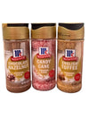 McCormick Holiday Finishing Sugar Variety Pack  Chocolate Hazelnut  Candy Cane  English Toffee Flavors  Limited Edition Dessert Topping  3 Count