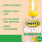 Motts Fruit Smoothies Vanilla Peach, 4.2 oz clear pouches, 8 Pack, Made With Milk, Made With Real Fruit, Good Source of Calcium,