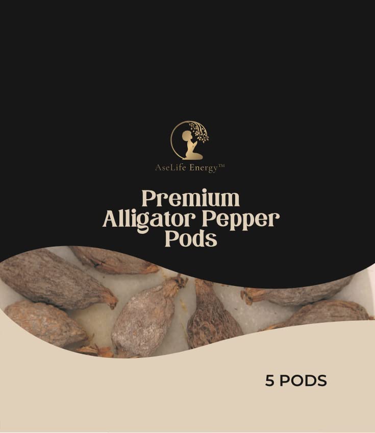 AseLife Energy Alligator Pepper Pods - 10 Count Grains of Paradise