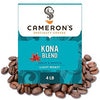 Camerons Coffee Roasted Whole Bean Coffee, 10% Hawaiian Coffee Blend, 4 Pound