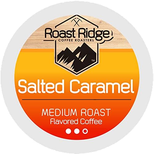 Roast Ridge Single Serve Coffee Pods, Salted Caramel, Medium Roast, 100 Count