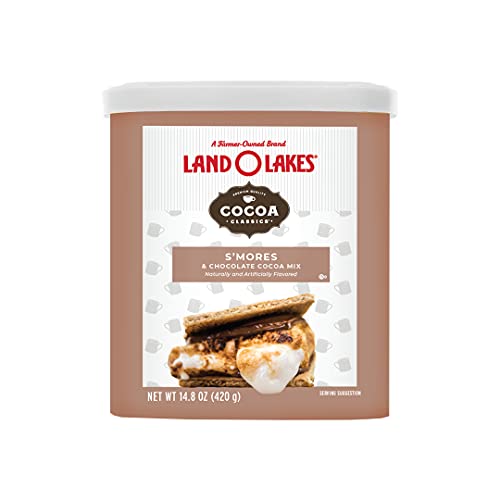 Land O Lakes Cocoa Classics, Smores & Chocolate Hot Cocoa Mix, 14.8-Ounce Canister