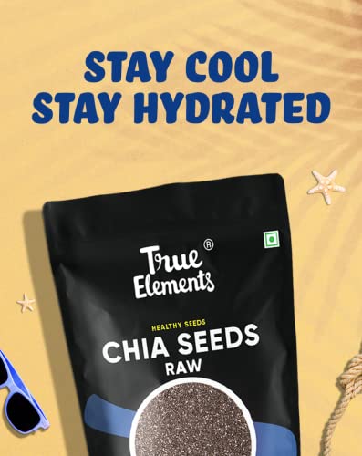 True Elements Chia Seeds 150G - Non-Gmo And Fibre Rich Seeds | Omega-3 Rich Seeds For Eating | Healthy Snacks| Best For Weight M