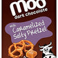 Moo Chocolates All Natural Dark Chocolate Mini Bars With Caramelized Salty Pretzel 0.7 Oz, 28 Ct (Pack Of 2) | 100 Calorie Snack