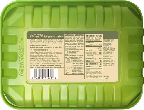 Farm to Family by Butterball, Fresh 93%/7% Lean Ground Turkey, No Antibiotics Ever, 1 lb
