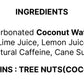Flova Lemon Lime Energy Drink, All Natural, Coconut Water Electrolytes, 99% Juice, Pack of 12 Cans