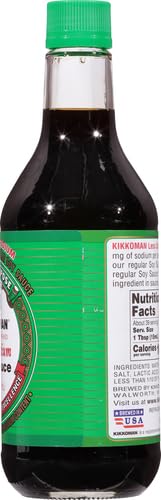 Kikkoman Soy Sauce - Traditionally Brewed, Reduced Sodium Content, Healthy and Authentic, Ideal for Stir-Fries and Marinades - 2