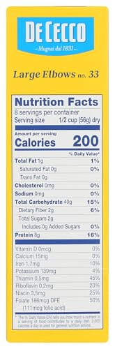 De Cecco Pasta Large Elbow Pasta, 16 Oz