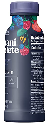 Chobani 20g Low-Fat Greek Yogurt Drink Mixed Berry Vanilla 10 fl oz