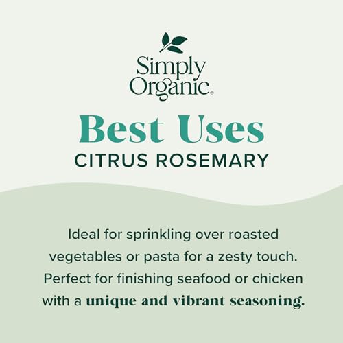 Simply Organic Citrus Rosemary Finishing Salts, 2.58 Ounce (Pack of 2)