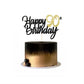 JUTTIRA 90th Birthday Cake Topper Glitter Anniversary Decoration Gold Bamboo for Men Women
