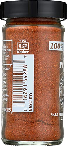Morton & Bassett 100% Organic Chili Powder | Robust Blend for Tacos  Chili & Tex-Mex Dishes | Gluten Free  Salt Free  Non-GMO | 2.1 oz Jar
