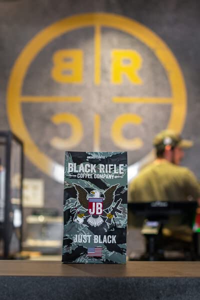 Black   Coffee Company Whole Bean Medium Roast Coffee, 12oz Bag - Just Black Blend, Colombian & Brazilian Beans