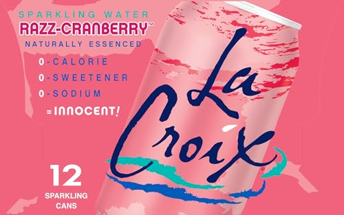 Lacroix Sparkling Water, Razz-Cranberry, 12 Fl Oz (Pack Of 12)