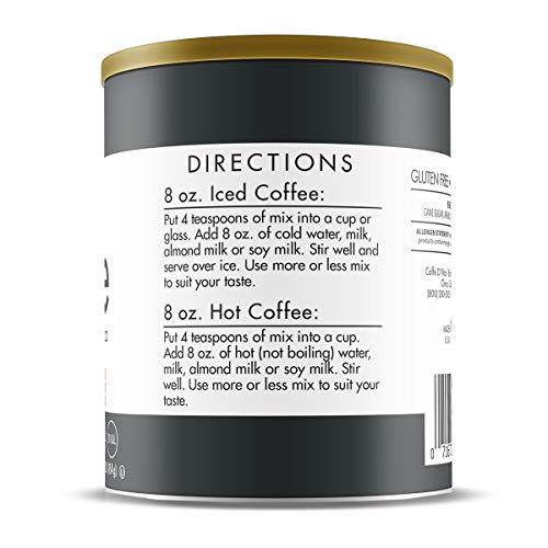 Caffe Dvita Simply Iced Coffee French Vanilla - 100% Colombian Arabica Instant Mix, French Vanilla Instant Coffee, Low Calorie I