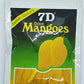 7D Dried Mangoes, Naturally Delicious, Tree Ripened, 2.82 oz (Pack of 2)