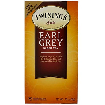 Twinings Tea Earl Grey Tea - Black Tea - Case Of 6 - 20 Bags