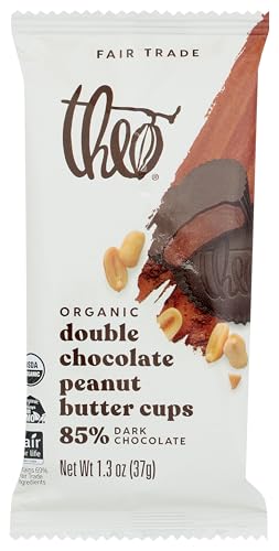 Theo Chocolate - Peanut Butter Cupdouble Chocolate - Case Of 12-1.3 Oz