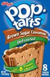 Kellogg'S, Pop-Tarts, Unfrosted Brown Sugar Cinnamon, 8 Count, 14Oz Box (Pack Of 6)
