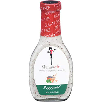 Skinnygirl Sugar Free Gluten Free Salad Dressing, Poppyseed, 8 Ounce
