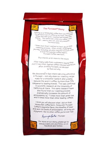 Puroast Coffee Decaf French Roast Ground - Low Acid, Specialty Dark Roast, 35.2 Ounce (Pack of 1)