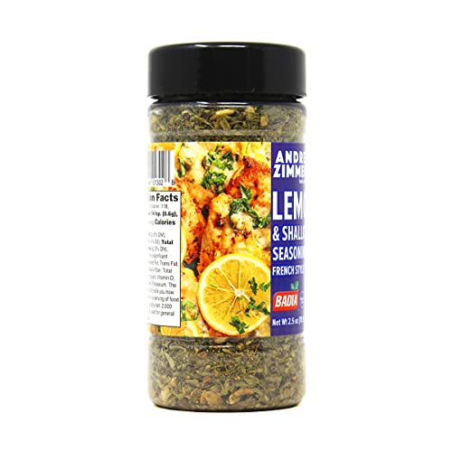 Badia Andrew Zimmern Lemon & Shallots Seasoning French Style (French Kiss), 2.5 Oz (Pack Of 6)