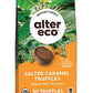 Alter Eco | Dark Chocolate Truffles | Pure Dark Cocoa, Organic Dark Chocolate Truffles, 10 Truffle Bag (Salted Caramel)