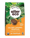 Alter Eco | Dark Chocolate Truffles | Pure Dark Cocoa, Organic Dark Chocolate Truffles, 10 Truffle Bag (Salted Caramel)