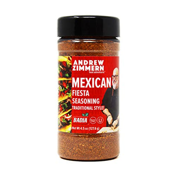 Badia Mexican Fiesta Seasoning, Traditional Style, 4.5 oz (Pack of 6), Medium Red, Model S-PL-9217