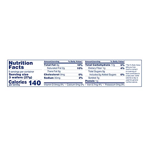 Voortman Bakery Sugar Free Chocolate Wafer, 27 Count