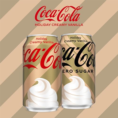 Coca-Cola Holiday Creamy Vanilla Fridge Pack Cans  12 fl oz  12 Pack