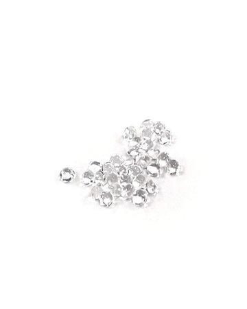 O'Creme Clear Edible Diamond Studs 4 Millimeters for Decorating Cakes and Cupcakes, 65 Studs