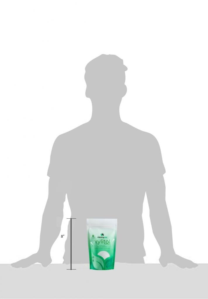 PACK of 2 Morning Pep Pure Birch Xylitol (Keto Diet Friendly) Sweetener with no aftertaste 1 LBs (Not From Corn) NON GMO KOSHER