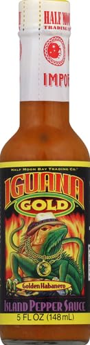 Iguana Gold Habanero Island Pepper Sauce, 5 Ounce