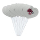 GRAPHICS & MORE Cupcake Picks Set of 6, Acrylic Decoration, Cumberland University Heart Love Design