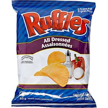 Lays 48Pk Ruffles All Dressed (40G Per Pack)