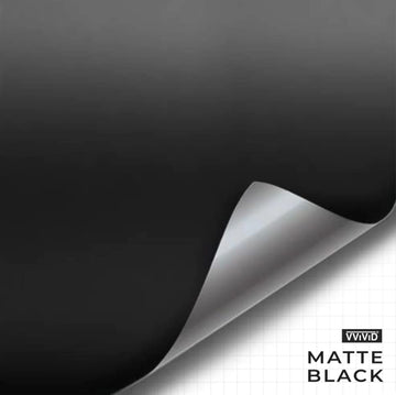 Vvivid Black Matte Air-Release Adhesive Vinyl Tape Roll (05 Inch X 20Ft)