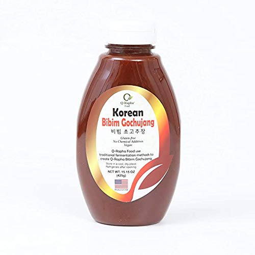 Q-Rapha Korean Bibim Bap Cho Gochujang - GMO and Gluten free, Vegan (15.2oz)
