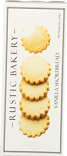 Rustic Bakery Tahitian Vanilla Bean Shortbread Cookies, 4 oz, Brown, Model 58012