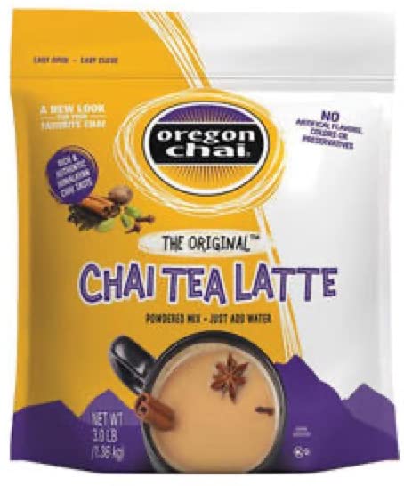 Oregon Original Chai, Dry Powder Mix - 3Lb Bag (Case Of 4)