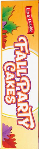 Little Debbie Fall Party Cakes, Vanilla, 10 Twin Wrapped Cakes, 12.75 OZ Box