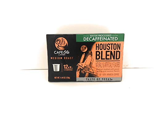 Cafe Ol Cafe Ole Taste Of Texas Decaf Coffee K Cups Gift Assortment, 12Ct. (36 Cups) Houston Blend, Texas Pecan, Taste Of San An